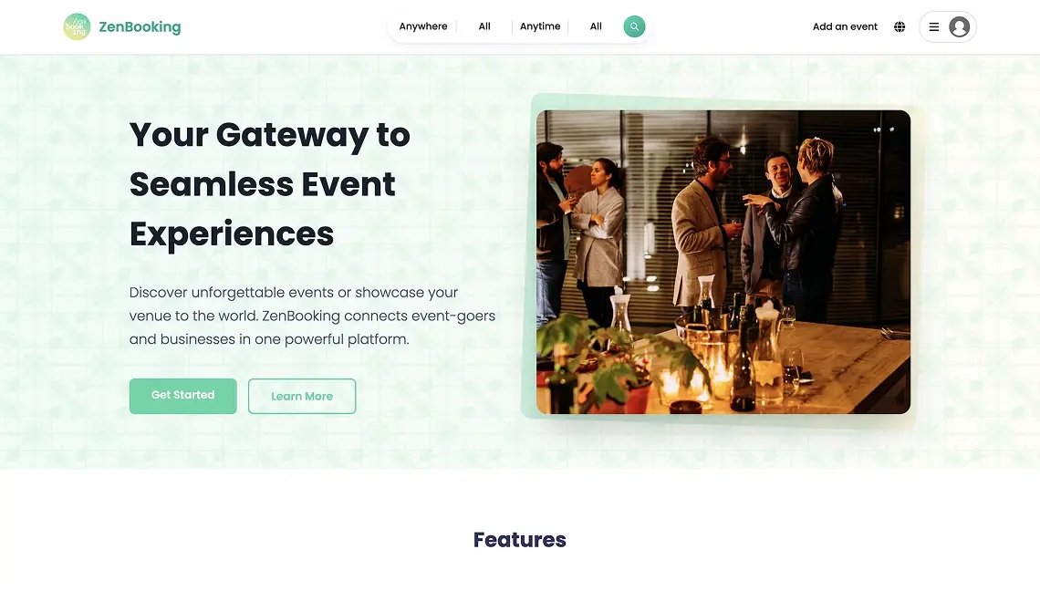 ZenBooking screen